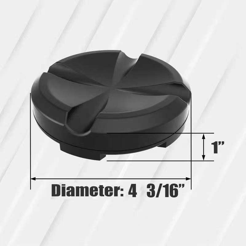 Big RED AT83502T-3AB Torin 10 cm Large Jack Pad Universal Fit Cross Slotted Frame Rail Protector, Black, Pack of 1 - Image 3